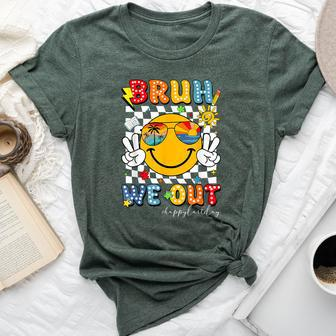 Bruh We Out Happy Last Day Of School Teacher Student Bella Canvas T-shirt - Seseable