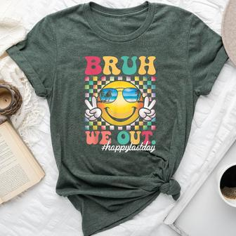 Bruh We Out Happy Last Day Of School Summer Teacher Student Bella Canvas T-shirt | Mazezy