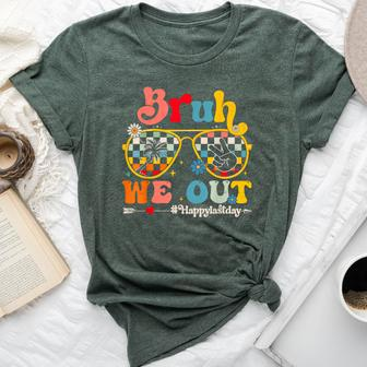 Bruh We Out Happy Last Day Of School Teacher Boy Girl Summer Bella Canvas T-shirt - Monsterry CA