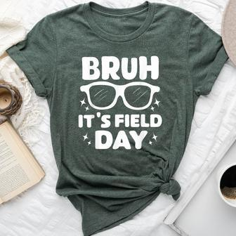 Bruh It's Filed Day Field Trip Boys Girls Sunglasses Fun Day Bella Canvas T-shirt - Monsterry CA