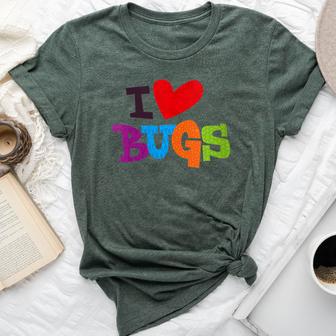 For Bug & Insect Collectors I Love Bugs Bella Canvas T-shirt - Monsterry UK