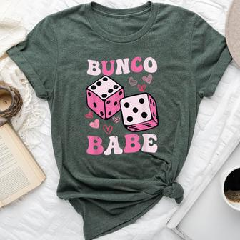 Bunco Babe Bunco Game Night Retro Groovy Gamble Bella Canvas T-shirt - Monsterry DE