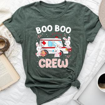 Bunny Nurse Cute Boo Boo Crew Nursing Easter Day Women Bella Canvas T-shirt - Monsterry