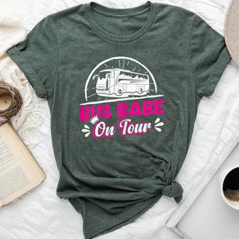 Bus Driver Bus Babe On Tour Bella Canvas T-shirt - Thegiftio UK