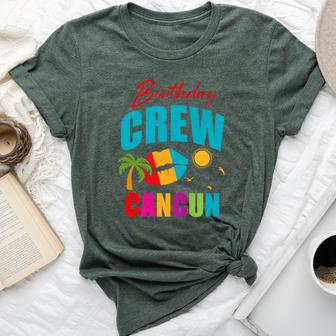 Cancun Trip Mexico Birthday Crew 2024 Beach Vacation Girl Bella Canvas T-shirt - Seseable
