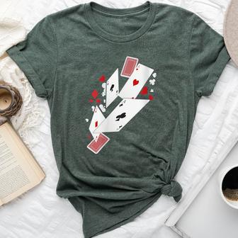 Card Shark Poker Player Four Aces Gambling Idea Bella Canvas T-shirt - Monsterry DE