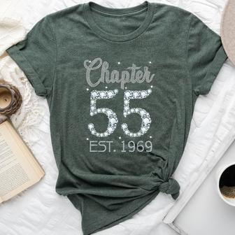 Chapter 55 Est 1969 Happy 55Th Birthday Girl For Her Bella Canvas T-shirt - Monsterry UK