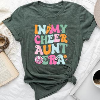 In My Cheer Aunt Era Cheerleading Girls Ns Bella Canvas T-shirt - Seseable