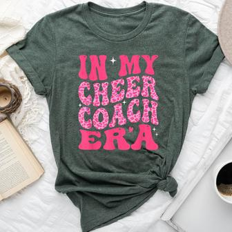 In My Cheer Coach Era Groovy Pink Leopard Men Bella Canvas T-shirt - Monsterry AU