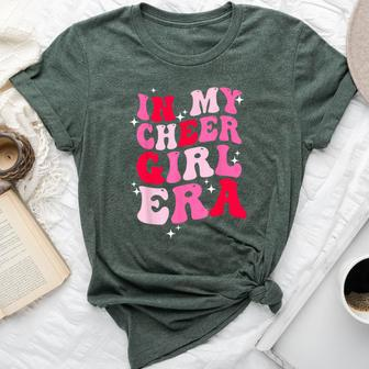 In My Cheer Girl Era Groovy Cheerleader Cheerleading Girl Bella Canvas T-shirt - Seseable