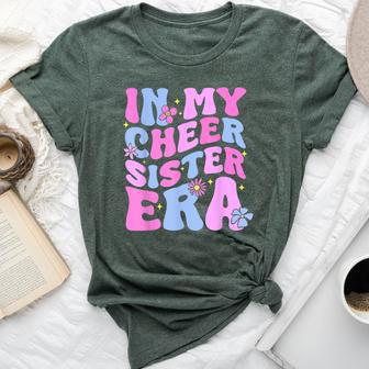 In My Cheer Sister Era Toddler Cheerleader Cheerleading Bella Canvas T-shirt | Mazezy AU