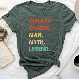 Chicken Chaser Man Myth Legend Bella Canvas T-shirt - Monsterry UK