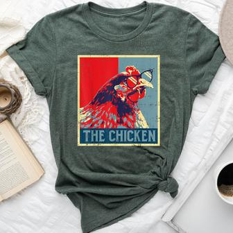 The Chicken Poster Vintage Country Farm Animal Farmer Bella Canvas T-shirt - Monsterry DE