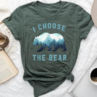 I Choose The Bear Camping Bear Lover Women Bella Canvas T-shirt - Monsterry DE