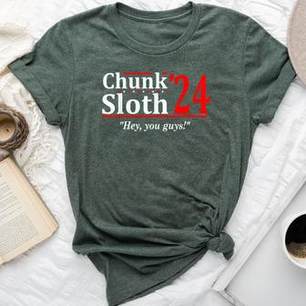 Chunk Sloth '24 Hey You Guys Apparel Bella Canvas T-shirt - Thegiftio UK