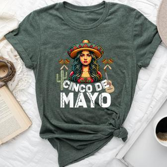 Cinco De Mayo Girl Mexican Fiesta 5 De Mayo For Girl Bella Canvas T-shirt - Thegiftio UK