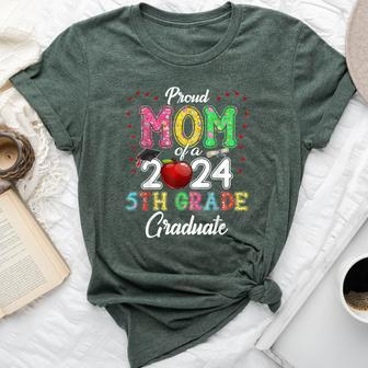 Class 2024 Graduation Proud Mom Of A 2024 5Th Grade Graduate Bella Canvas T-shirt - Monsterry