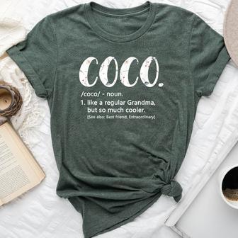 Coco For Idea Cute Grandma Coco Bella Canvas T-shirt - Monsterry DE