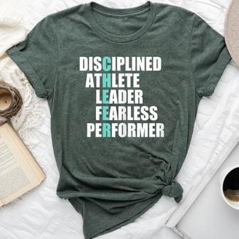Cool Cheer Disciplined Athlete Leader Fearless Performer Bella Canvas T-shirt - Monsterry AU