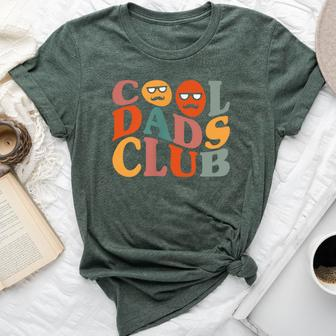 Cool Dads Club Dad Father's Day Retro Groovy Pocket Bella Canvas T-shirt - Seseable