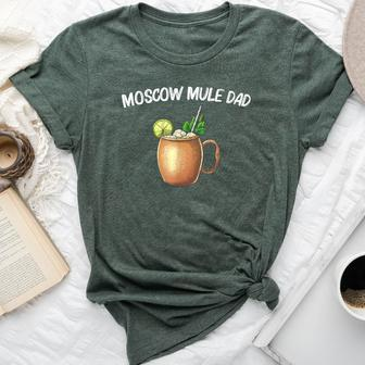 Cool Moscow Mule For Dad Father Vodka Cocktail Bartender Bella Canvas T-shirt - Monsterry DE