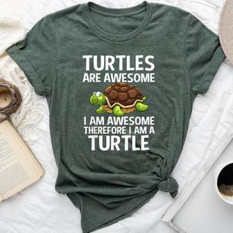 Cool Sea Turtle For Tortoise Turtle Lover Bella Canvas T-shirt - Seseable