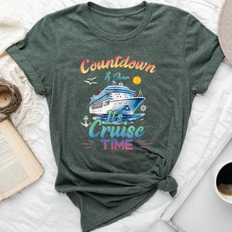 Countdown Is Over It's Cruise Time Husband Wife Bella Canvas T-shirt - Thegiftio UK