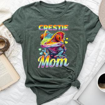 Crested Gecko Reptile Crestie Mom Bella Canvas T-shirt | Mazezy