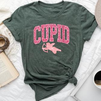 Cupid University Cute Women's N Girl Valentine's Day Bella Canvas T-shirt - Monsterry UK