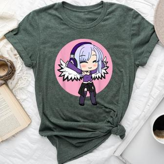 Cute Chibi Style Kawaii Anime Girl With Wings Bella Canvas T-shirt - Seseable