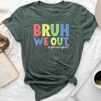 Cute End Of School Year Teacher Summer Bruh We Out Principal Bella Canvas T-shirt - Monsterry DE