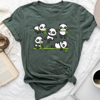 Cute Kawaii Baby Panda Bear Panda Lover Bella Canvas T-shirt - Seseable