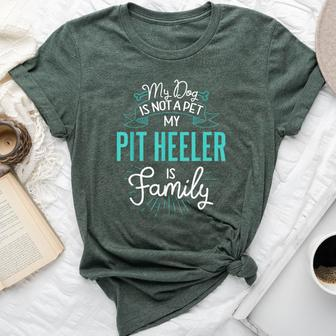 Cute Pit Heeler Family Dog For Men Bella Canvas T-shirt - Monsterry AU