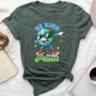 Dabbing Earth Be Kind To Our Planet Happy Earth Day 2024 Bella Canvas T-shirt - Seseable