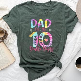 Dad Of The Birthday Girl Double Digits 10Th Birthday Bella Canvas T-shirt - Seseable