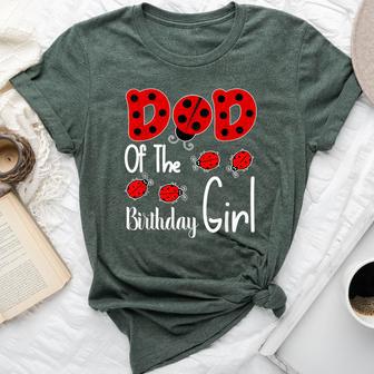 Dad Of The Birthday Girl Matching Family Ladybug Lovers Bella Canvas T-shirt - Monsterry AU