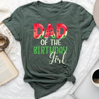 Dad Of The Birthday Girl Watermelon Family Matching Bella Canvas T-shirt - Monsterry