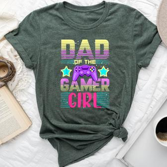 Dad Of The Gamer Girl Gaming Matching Family Birthday Bella Canvas T-shirt - Monsterry CA