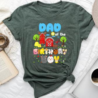 Dad And Mom Of The Birthday Boy Farm Animal Family Party Bella Canvas T-shirt - Monsterry