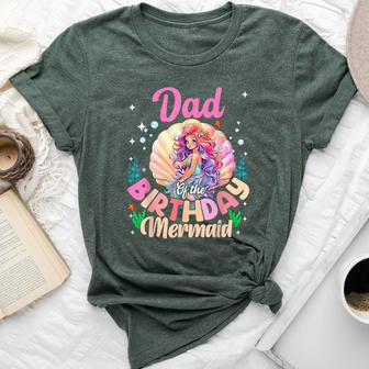 Dad And Mom Of The Birthday Mermaid Girl Family Matching Bella Canvas T-shirt - Thegiftio UK