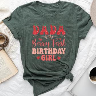 Dad And Mom Dada Berry First Birthday Girl Strawberry Family Bella Canvas T-shirt - Monsterry CA