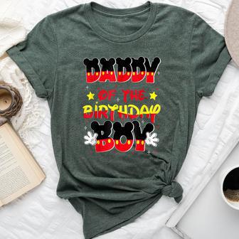 Dad And Mom Daddy Birthday Boy Mouse Family Matching Bella Canvas T-shirt - Monsterry