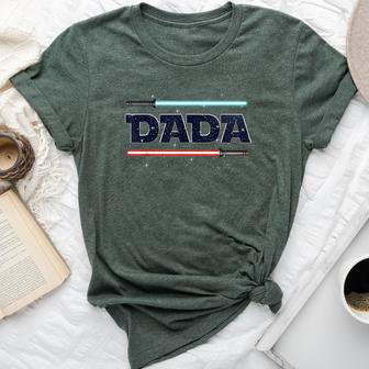 Dada Birthday Galaxy Space Dad And Mom Family Party Decor Bella Canvas T-shirt - Monsterry AU