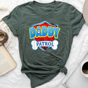 Daddy Of The Birthday Boy Girl Dog Paw Family Matching Bella Canvas T-shirt | Mazezy