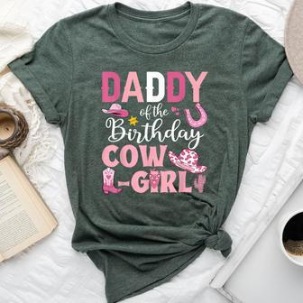 Daddy Of The Birthday Cowgirl Rodeo Party B-Day Girl Party Bella Canvas T-shirt - Thegiftio UK