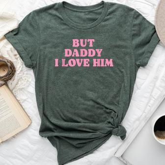 But Daddy I Love Him Father's Day Her Girl Daughter Bella Canvas T-shirt - Thegiftio UK