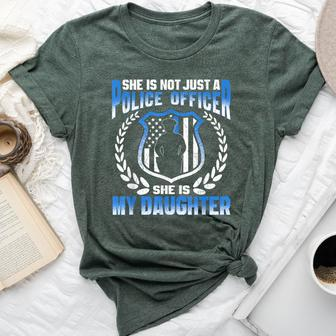My Daughter Is A Brave Police Officer Proud Police Mom Dad Bella Canvas T-shirt - Monsterry
