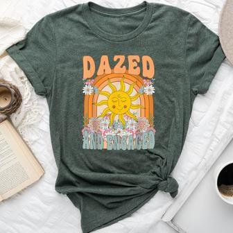 Dazed And Engaged Wildflower Bachelorette Party Matching Bella Canvas T-shirt - Seseable