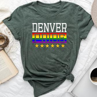 Denver Pride Gay Lesbian Queer Lgbt Rainbow Flag Colorado Bella Canvas T-shirt - Monsterry DE