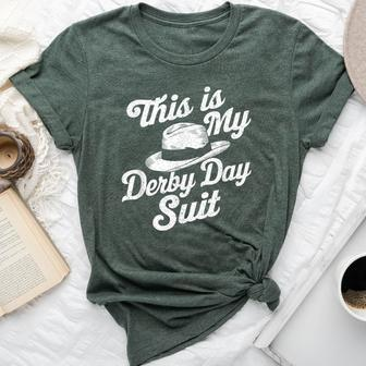 Derby Day 2024 Horse Racing This Is My Derby Day Suit Bella Canvas T-shirt - Seseable